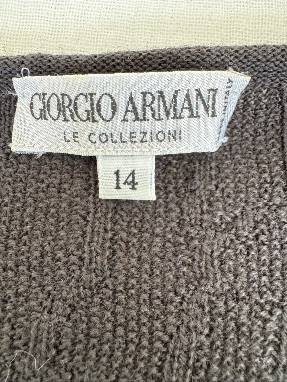Giorgio Armani Le Collezioni Knit Sweater. Size 14